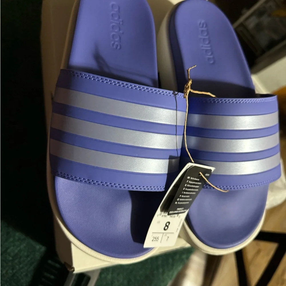 Adilette platform slides size 8 - Picture 4 of 5